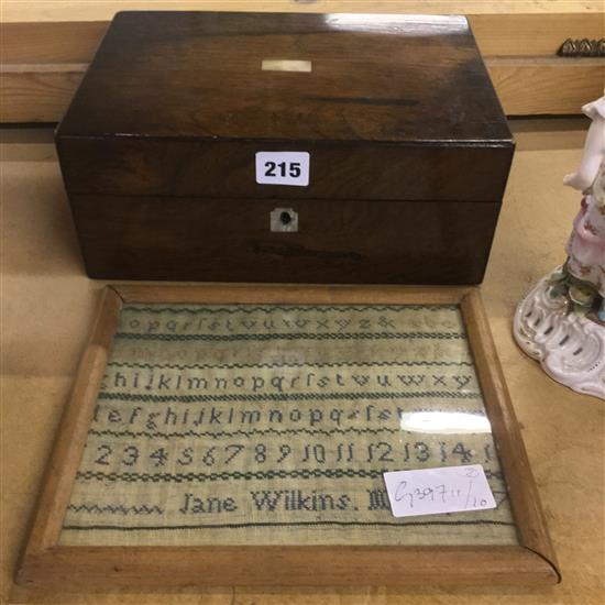 1817 alphabet sampler & box